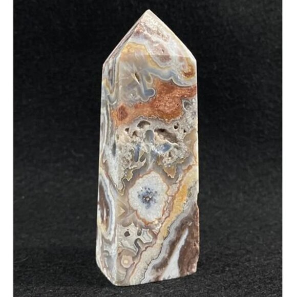 Flower Agate Tower, One of a Kind Healing Stone - Picture 8 of 10